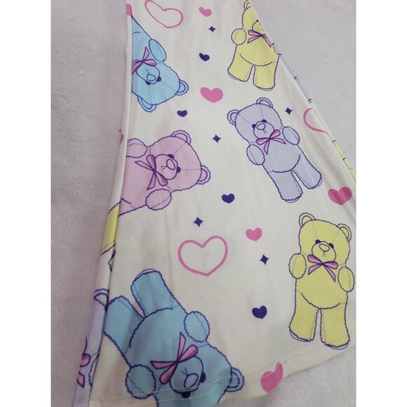 In Control Clothing Pastel Fairy Kei Kawaii Bear Bell Bottom Pants Size XS/S - Picture 9 of 12